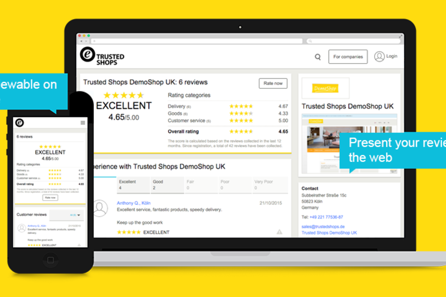Trustbadge: Reviews Toolkit